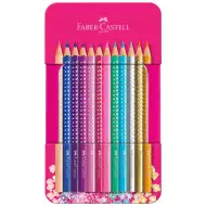 Faber-Castell: Sparkle 12er Buntstift-Set in Metalldose