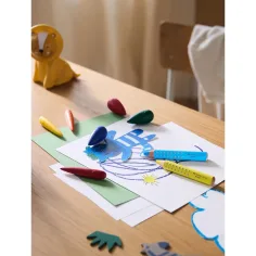 Faber-Castell: Tropfenförmiges Wachsmalkreide-Set, 4 Stück Bild 2