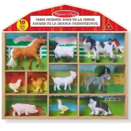 Farmtiere 10er-Figurenset in Holzbox - Melissa &amp; Doug