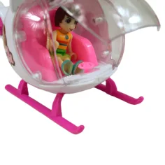 Fashion Sport Car: Rosa Sportwagen-Set mit Licht und Sound, mit Hubschrauber Bild 15