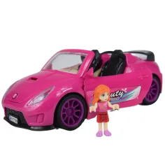 Fashion Sport Car: Rosa Sportwagen-Set mit Licht und Sound, mit Hubschrauber Bild 3