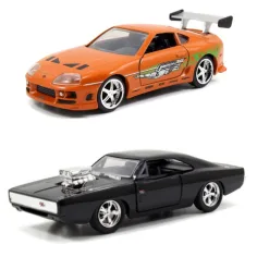 Fast & Furious: Twin Pack Dodge Charger R/T und Toyota Supra Metallfahrzeuge Doppelpack 1/32 - Simba Toys Bild 2