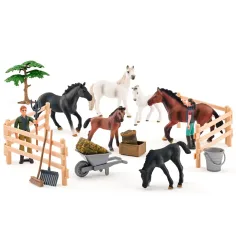 Faunica: 25-teiliges Spielset mit Lipizzaner Pferden - Woodyland Bild 2