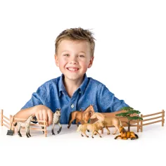 Faunica: 25-teiliges Spielset mit Pferden - Woodyland Bild 2