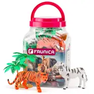 Faunica: Wildtiere Spielset im Eimer - Woodyland