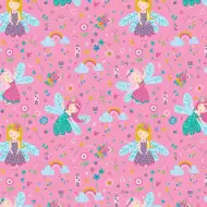 Feen und Regenbögen Geschenkpapier 100x70 cm