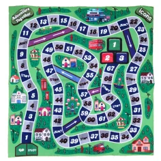 Feuerwehr-Auto-Brettspiel Spielmatte 70x70cm Bild 2