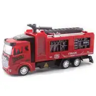 Feuerwehrauto mit Rückziehantrieb, Licht und Ton 1/48