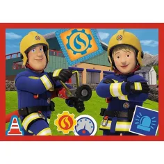 Feuerwehrmann Sam 4-in-1 Puzzle mit 12-15-20-24 Teilen – Trefl Bild 2