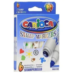 Stempel-Filzstift-Set 6 Stück - Carioca Bild 2