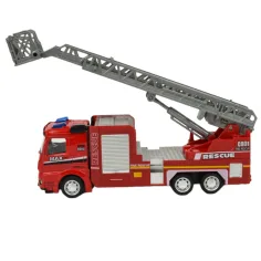 Fire Rescue: Feuerwehr-LKW mit Schwungrad, Licht und Sound, verschiedene Ausführungen, 19 cm, 1 Stück Bild 7