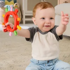 Fisher-Price: Fröhlicher Oktopus-Beißring mit Tiermotiven - Mattel Bild 2