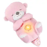 Fisher-Price: Rosa schlafende Otter mit Funktionen – Mattel