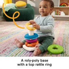 Fisher-Price: Sensory Rock-A-Stack™ Ringpyramide - Mattel Bild 3