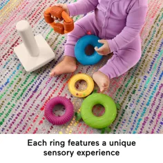 Fisher-Price: Sensory Rock-A-Stack™ Ringpyramide - Mattel Bild 4
