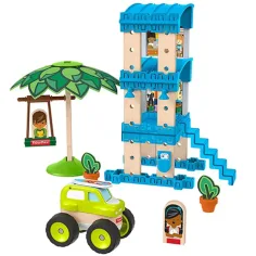 Fisher-Price: Wonder Makers Strandbungalow-Bausatz, 35-teilig - Mattel Bild 2