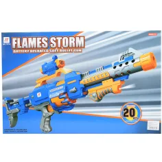Flames Storm: Elektrischer riesiger Schaumstoffblaster mit Licht, Drehtrommel und Munition 73cm Bild 10