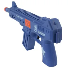 Flint Gun: Blaues militärisches Maschinengewehr mit Schussimitation, 30 cm Bild 5
