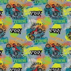 Forever Extreme Motorrad-Geschenkpapier 100x70 cm