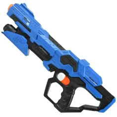 Frantic Launcher: Manuelle Schaumstoffpistole mit Zielscheibe und Munition 49cm Bild 7