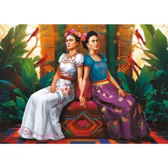 Frida Kahlo Zwei Gesichter, eine Seele 1000-teiliges Premium-Plus-Qualitätspuzzle – Trefl Bild 2