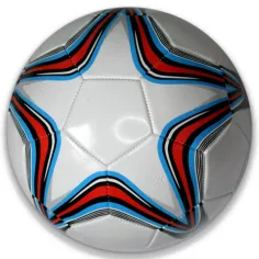 Fußball aus Kunstleder mit Sternmuster in verschiedenen Ausführungen, 22 cm Bild 4