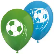 Fußballmuster-Luftballons 8er-Set