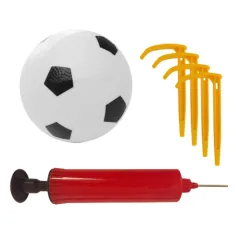 Fußballtor-Set mit Netz, Ball und Pumpe Bild 3