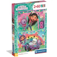 Gabbys Puppenhaus: Super Color Puzzle 2x60 Teile - Clementoni