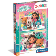 Gabis Puppenhaus 2 x 20-teiliges Supercolor-Puzzle - Clementoni