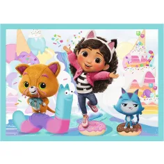 Gabby's Dollhouse 4-in-1-Puzzle mit 35, 48, 54 und 70 Teilen – Trefl Bild 2