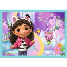 Gabby's Dollhouse 4-in-1-Puzzle mit 35, 48, 54 und 70 Teilen – Trefl Bild 5