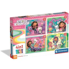 Gabis Puppenhaus 4-in-1 Supercolor-Puzzle – Clementoni