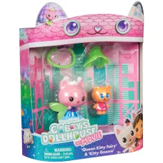 Gabis Puppenhaus Kino: Kristallgarten 2er-Figuren-Set – Queen Kitty Fairy und Kitty Gnome – Spin Master