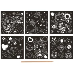 Gabis Puppenhaus: Kratzbild-Set, 6-teilig Bild 2