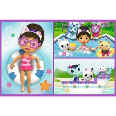 Gabis Puppenhaus ein spielerischer Tag 2x70-teiliges Puzzle - Trefl Bild 2