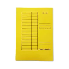 Gelbe A4-Mappe mit Gummibandverschluss, 230 g