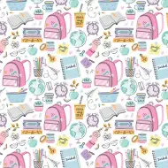 Geschenkpapier mit Lern- und Spaßmotiven, 100x70 cm