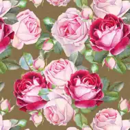 Geschenkpapier mit Rosendekor 100x70cm