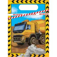 Geschenktasche mit Baumaschinenmuster, 6er-Set