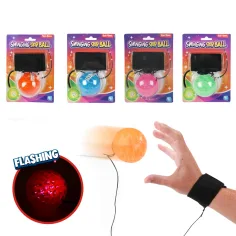 Geschicklichkeitsspiel mit leuchtendem Ball, der am Handgelenk befestigt werden kann, in verschiedenen Farben, 1 Stück Bild 2