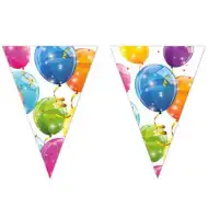 Glänzende Luftballons Dreieck Wimpelkette