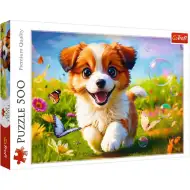 Glücklicher Welpe 500-teiliges Puzzle - Trefl
