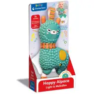 Glückliches Alpaka interaktives Rasselspielzeug mit Licht und Sound - Clementoni