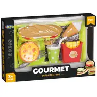 Gourmet-Sandwichbar-Menü mit Tablett