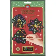 Grafix: Weihnachts-Regenbogen-Kratzbild-Set