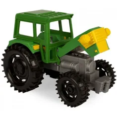 Grüner Traktor mit Anhänger 38cm - Wader Bild 3