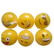 Gummiball mit Emoji-Muster, 23 cm, verschiedene Varianten