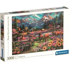 HQC Reiter im freien Galopp 3000-teiliges Puzzle - Clementoni