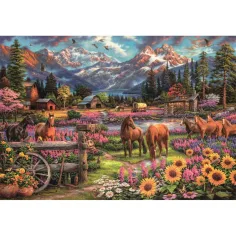 HQC Reiter im freien Galopp 3000-teiliges Puzzle - Clementoni Bild 2